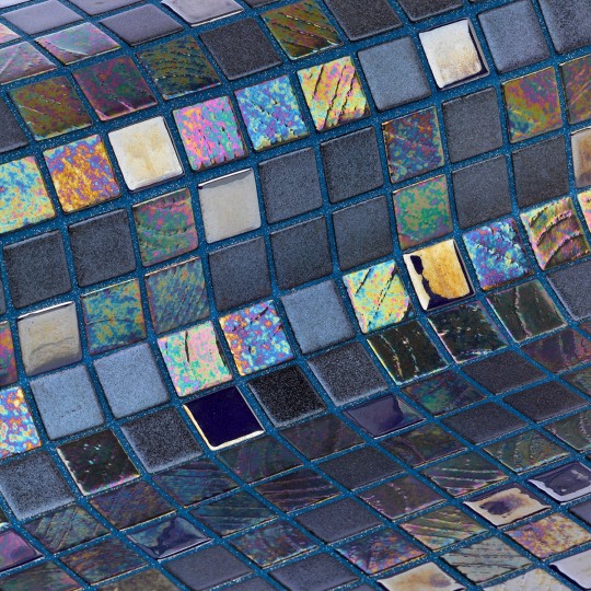 Mozaika basenowa szklana seria COCKTAIL, kolor BLUE MOON EZARRI