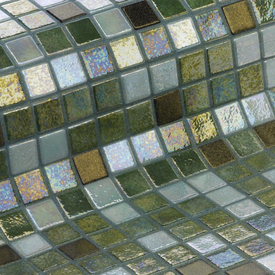 Mozaika basenowa szklana seria COCKTAIL, kolor GRASSHOPPER EZARRI