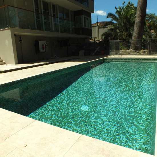 Pool glass mosaic series COCKTAIL, colour GRASSHOPPER EZARRI