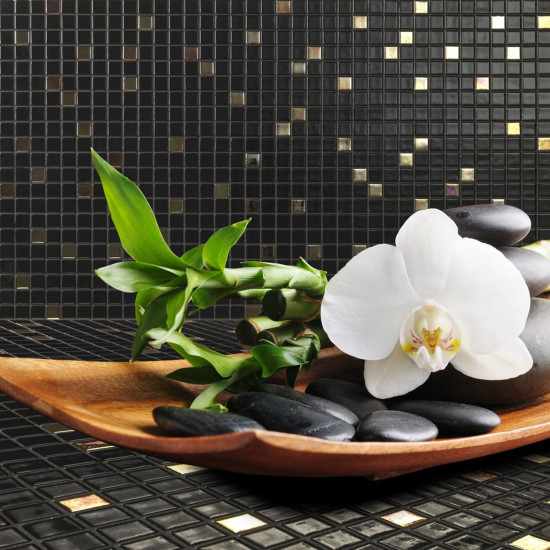 Glass mosaic pool series COCKTAIL, colour ECLIPSE EZARRI