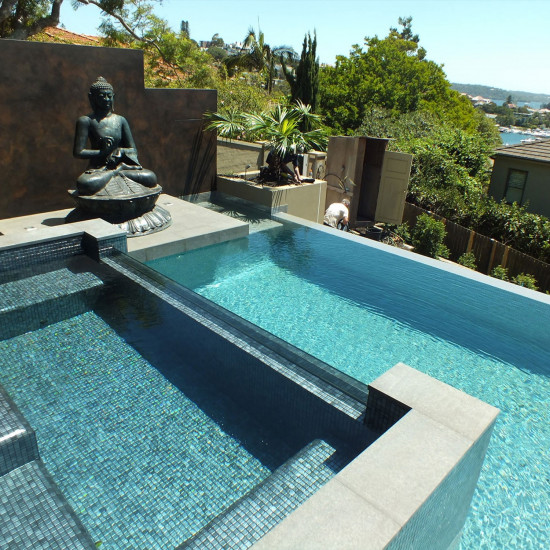 Pool glass mosaic series Space, colour CAPRICORN EZARRI