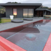 Pool glass mosaic Metal series, colour RUBI EZARRI