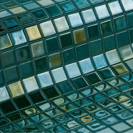 Mozaika basenowa szklana seria Metal, kolor ESMERALDA EZARRI