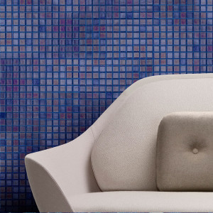 Pool glass mosaic Metal series, colour AZURITA EZARRI 2