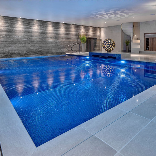 Pool glass mosaic Metal series, colour LAVA EZARRI