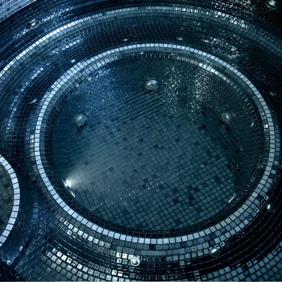 Pool glass mosaic Metal series, colour LAVA EZARRI