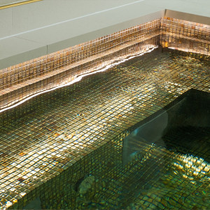 Pool glass mosaic Metal series, colour OXIDO EZARRI 2