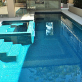 Glass pool mosaic, Niebla series, colour 2502-A EZARRI