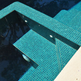 Glass pool mosaic, Niebla series, colour 2502-A EZARRI
