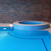 Glass pool mosaic, Niebla series, colour 2508-A EZARRI