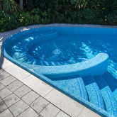Glass pool mosaic, Niebla series, colour 2508-A EZARRI