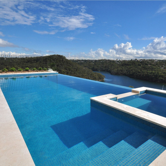 Glass pool mosaic, Niebla series, colour 2510-A EZARRI