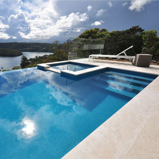 Glass pool mosaic, Niebla series, colour 2510-A EZARRI