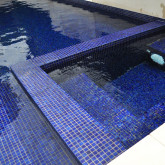 Glass pool mosaic, Niebla series, colour 2503-D EZARRI