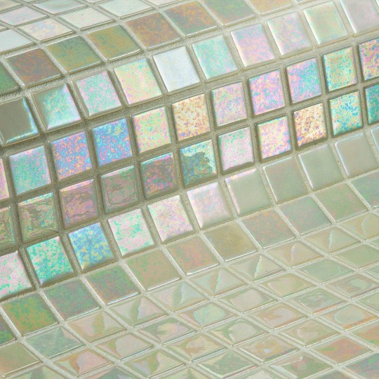 Mozaika basenowa szklana seria Iris, kolor MARFIL EZARRI