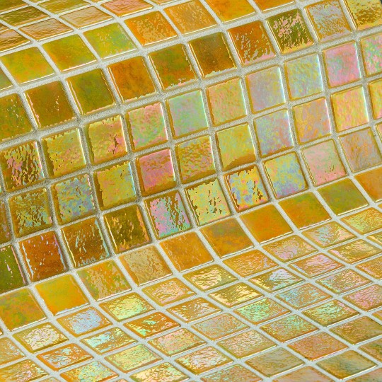 Glass mosaic pool series Iris, colour AMBAR EZARRI