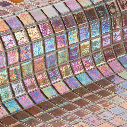 Mozaika basenowa szklana seria Iris, kolor NACAR EZARRI
