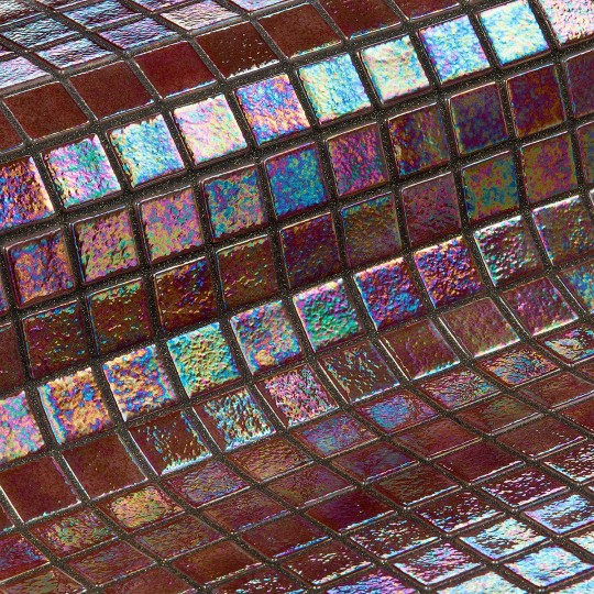 Glass mosaic pool series Iris, colour COBRE EZARRI