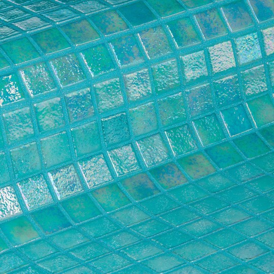 Glass mosaic pool series Iris, colour CORAL EZARRI
