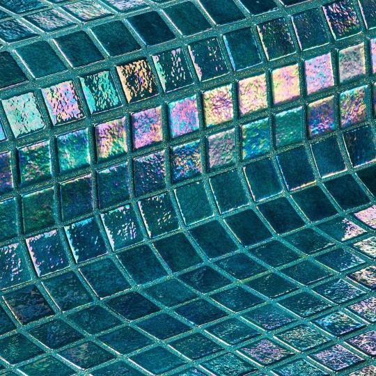 Mozaika basenowa szklana seria Iris, kolor JADE EZARRI