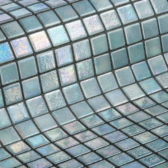 Glass mosaic pool series Iris, colour CUARZO EZARRI