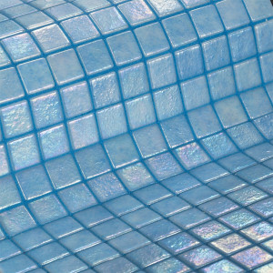 Glass pool mosaic Anti series, colour AZUR EZARRI