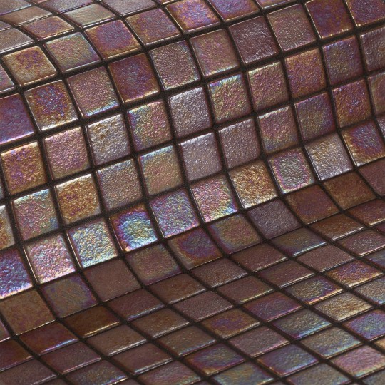 Glass pool mosaic Anti series, colour COBRE EZARRI