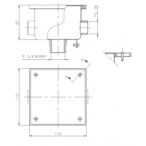 Stainless steel junction box for pool lights ASTRAL POOL 2