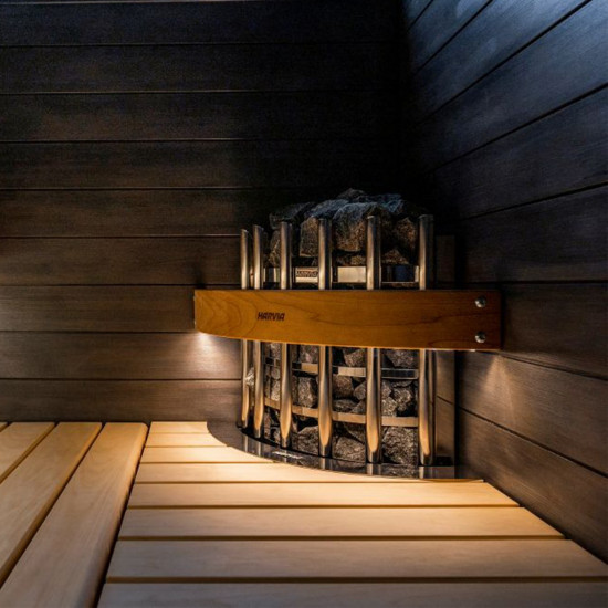 Electric sauna heater HARVIA GLOW CORNER 9,0kW with XENIO controller
