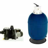 Pool filter set 50m3 510mm 8m3/h 0,40 kW 230V SYRIUS II TEBAS