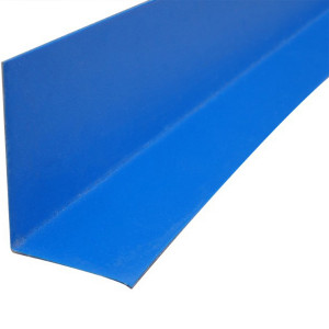 Swimming pool foiling angle, internal, PVC-coated steel