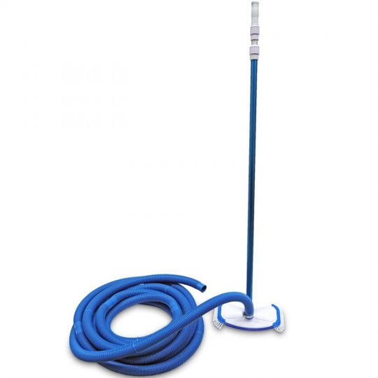 Pool hand vacuum set with hose, pole and brush MEGAPOOL