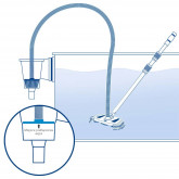 Zestaw odkurzacza ręcznego z wężem, tyczką i szczotką MEGAPOOL