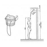 Sauna cooling bucket Natur SAUNARIO