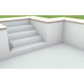 Swimming pool membrane, Alkorplan 2000, light grey, 205 cm wide RENOLIT