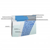 EPS corner block for overflow gutter POWER S KOMBI HIRSCH POROZELL