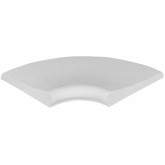 Swimming pool edge stone, inner curved corner, white BORDO