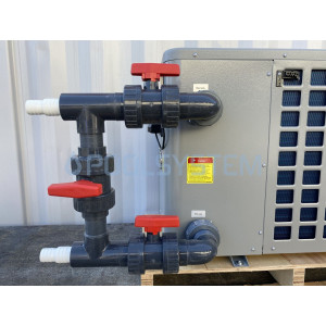 Glued bypass for pool heat pump with sleeve for 32/38 mm hose 2