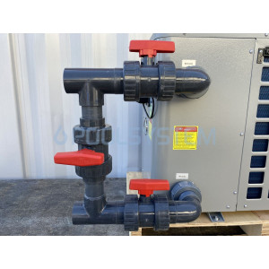 Glued bypass for pool heat pump to paste 50 mm pipe 2