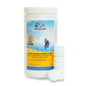 Multifunkcyjne tabletki do basenu 4w1 20g 1KG CHEMOFORM
