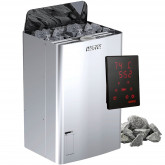 Double-function sauna heater HARVIA THE WALL COMBI 7 kW with XENIO controller