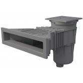 Skimmer for swimming pool universal slim grey EURONORM COLOR EDITION TEBAS