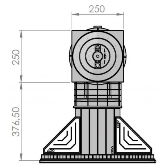Skimmer for swimming pool universal slim grey EURONORM COLOR EDITION TEBAS