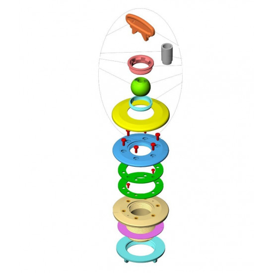 Dysza napływowa do basenu foliowanego EURO TEBAS