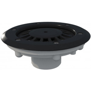 Bottom swimming pool nozzle for foil and prefabricated swimming pool anthracite EURO TEBAS