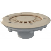 Bottom swimming pool nozzle for foiled and prefabricated swimming pool sand EURO TEBAS