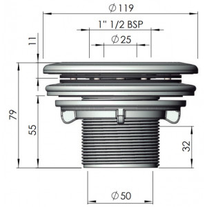 Nozzle for foil pool sand MULTIFLOW ASTRAL POOL 2