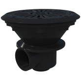 Bottom drain for foiled and prefabricated swimming pool anthracite ASTRAL POOL