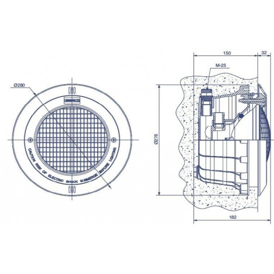 Lampa basenowa LED 6000K 14W 1000LM WHITE EDITION TEBAS