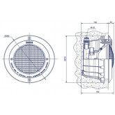 Lampa basenowa LED 6000K 15W 1450LM STAINLESS TEBAS